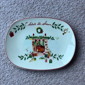 NWT.  Lenox Christmas Design Serving Plate.